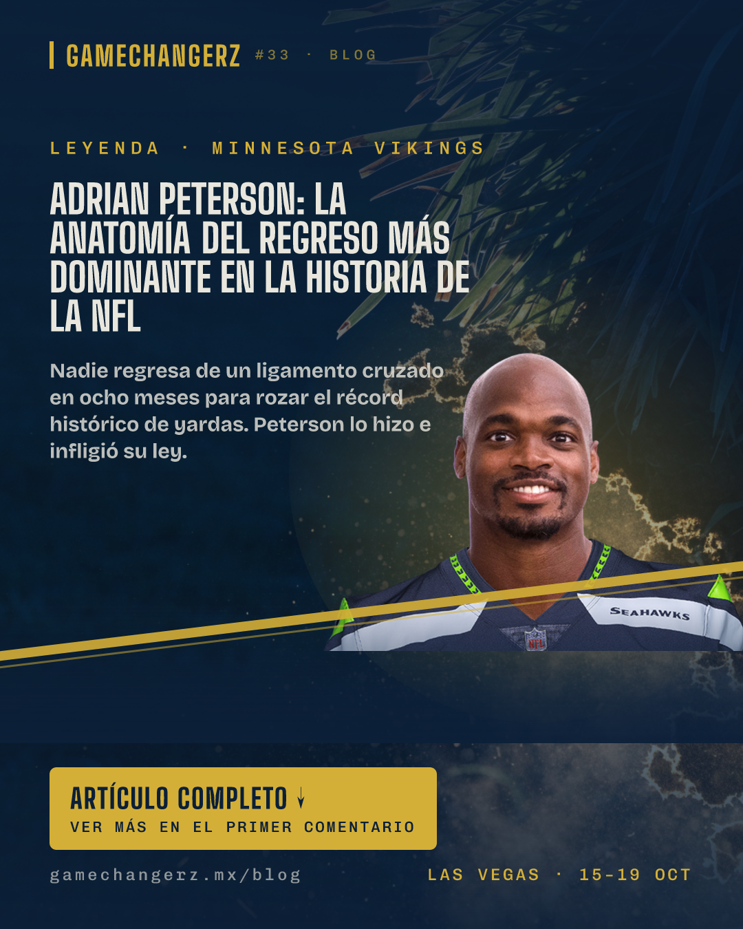 Adrian Peterson: La anatomía del regreso más dominante en la historia de la NFL