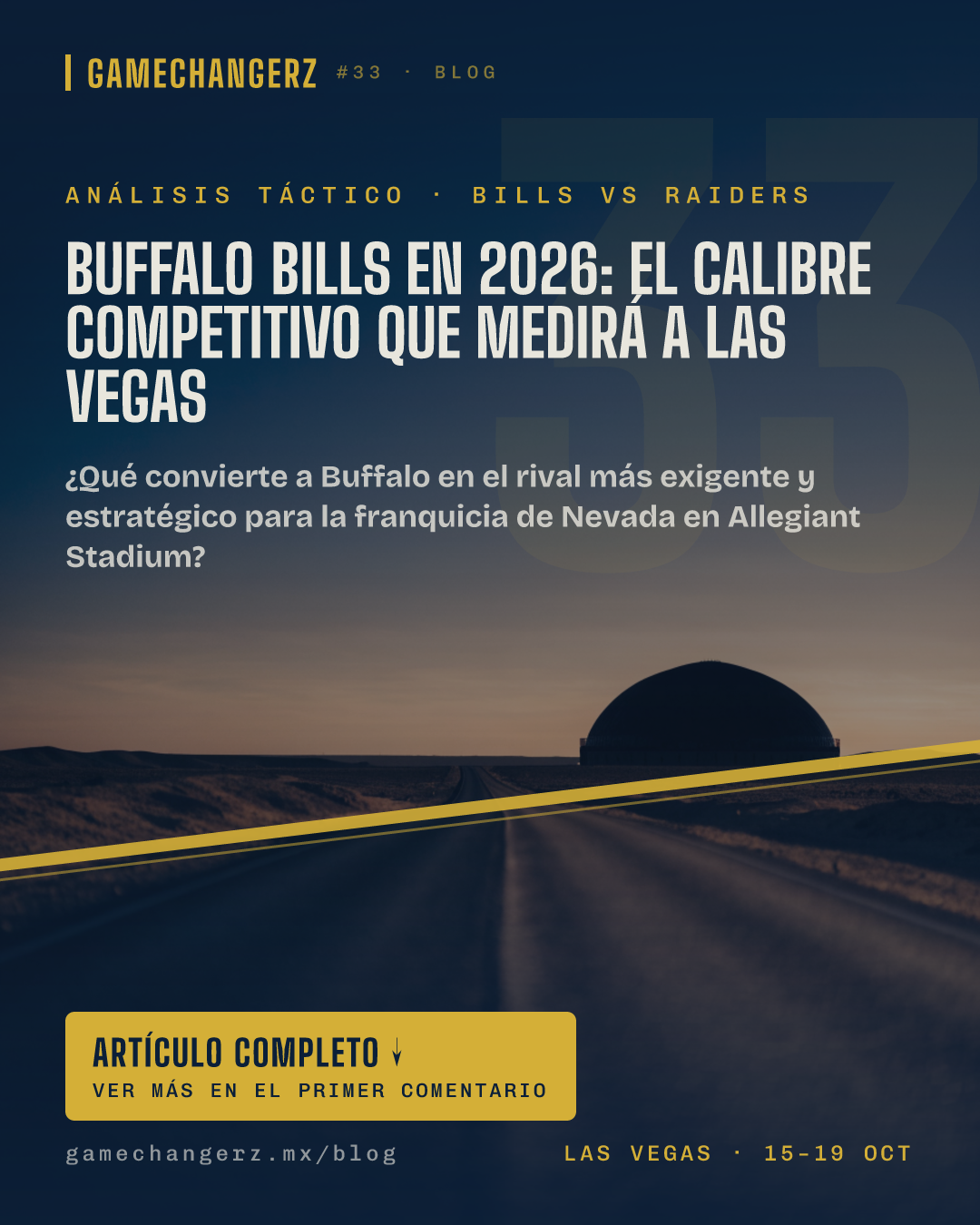 Buffalo Bills en 2026: El calibre competitivo que medirá a Las Vegas