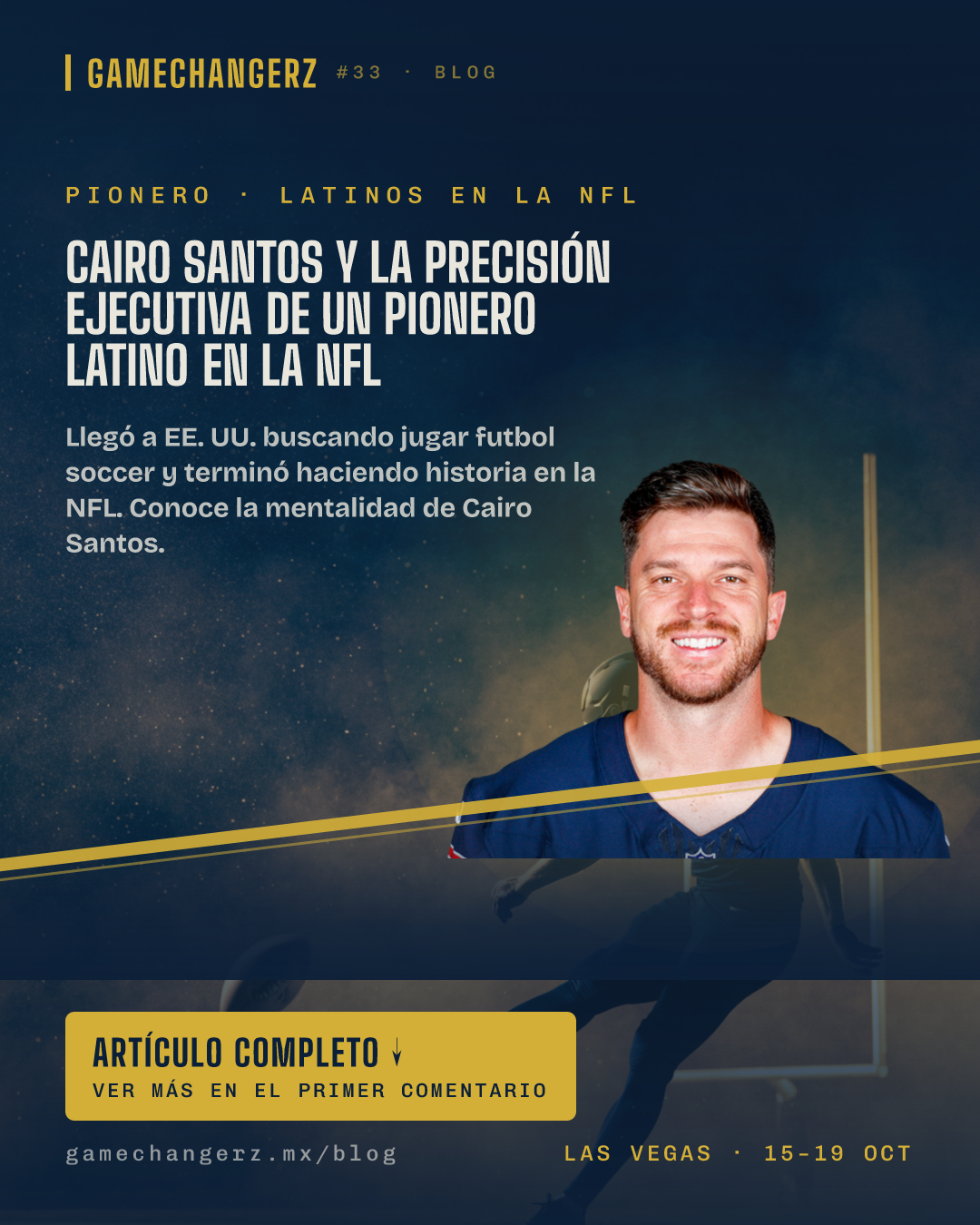 Cairo Santos y la precisión ejecutiva de un pionero latino en la NFL