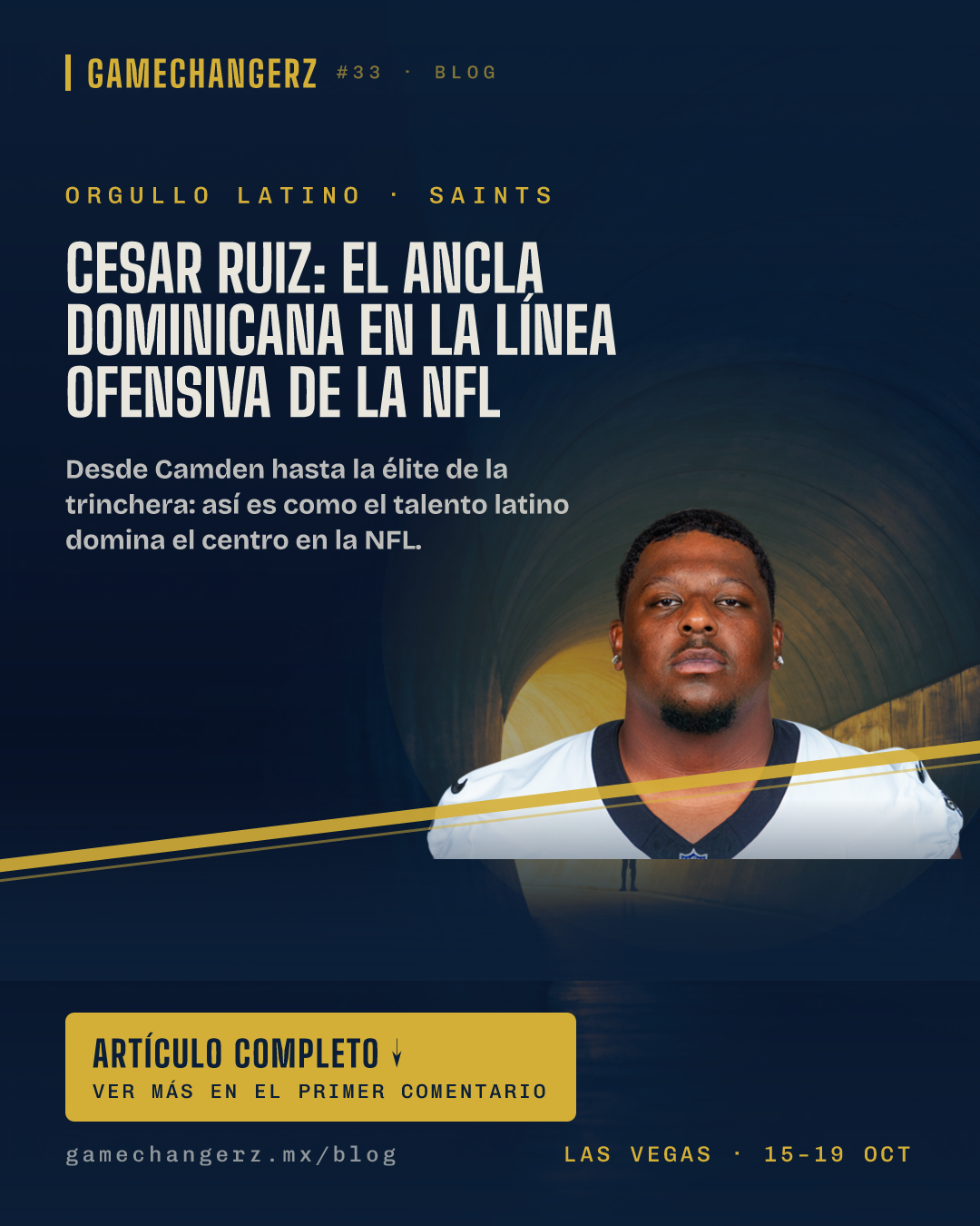 Cesar Ruiz: El Ancla Dominicana en la Línea Ofensiva de la NFL
