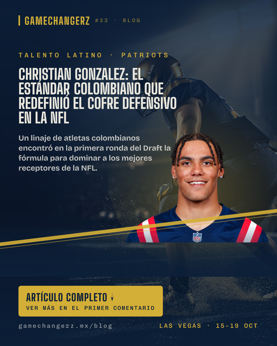 Christian Gonzalez: El estándar colombiano que redefinió el cofre defensivo en la NFL