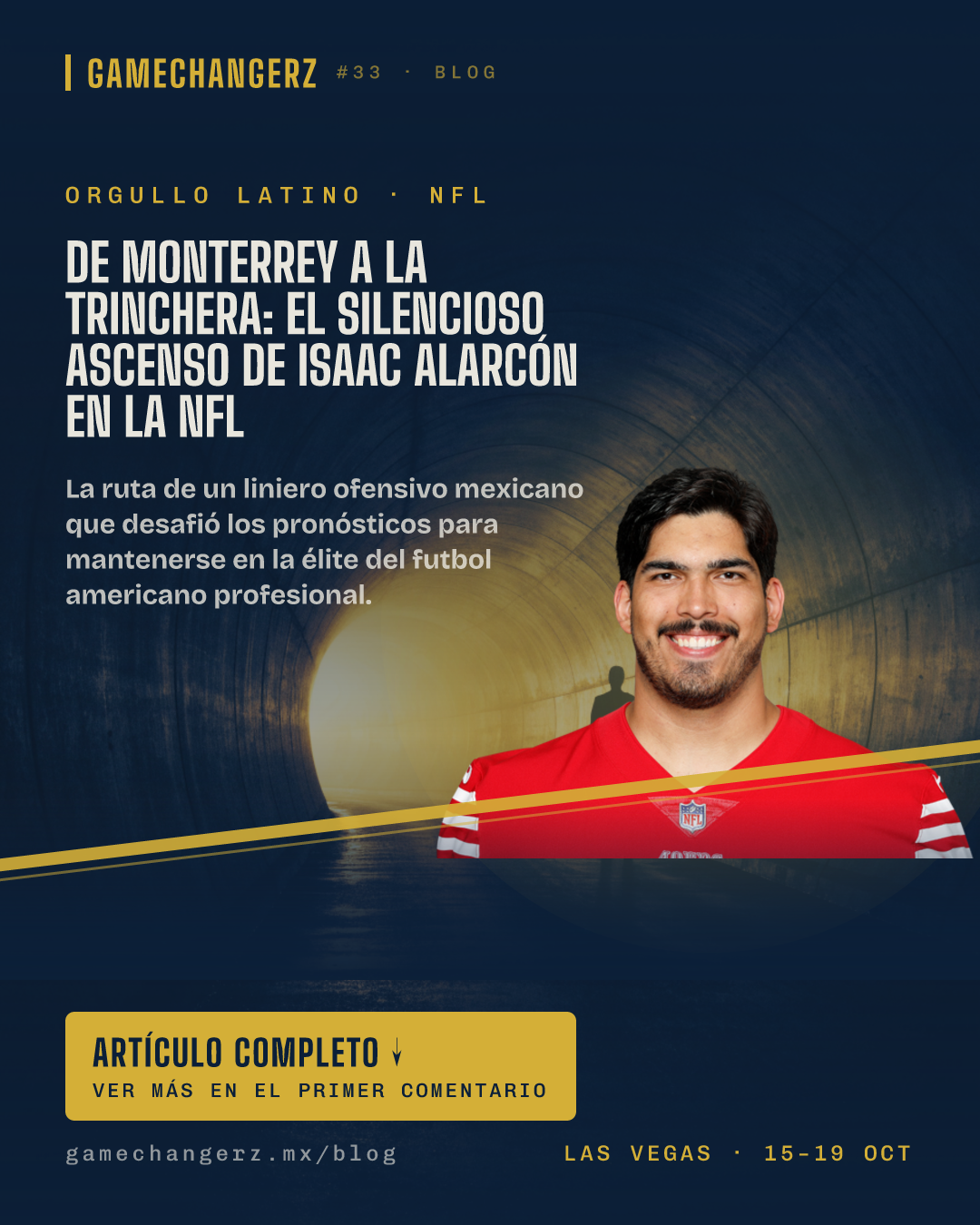 De Monterrey a la trinchera: el silencioso ascenso de Isaac Alarcón en la NFL