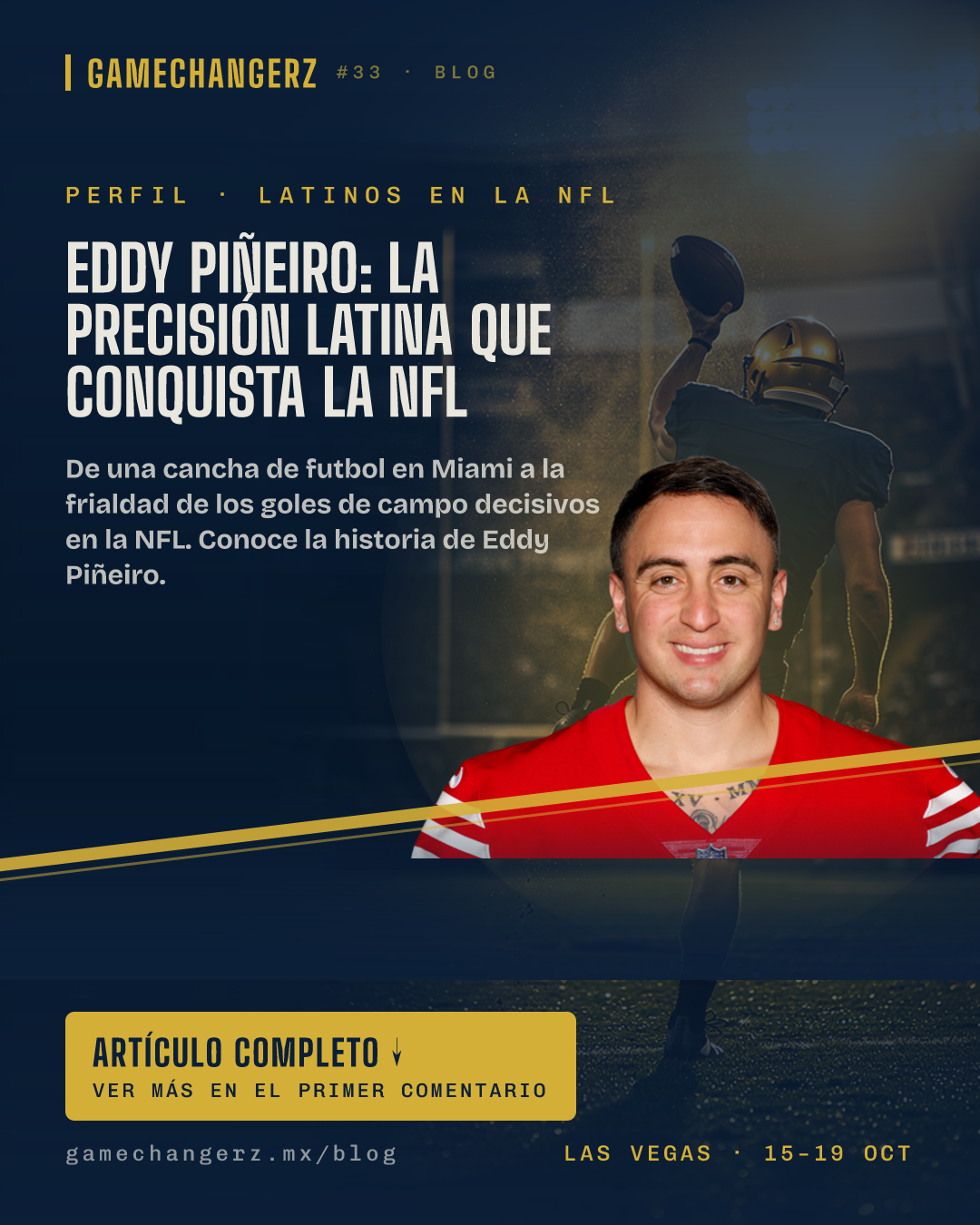 Eddy Piñeiro: la precisión latina que conquista la NFL