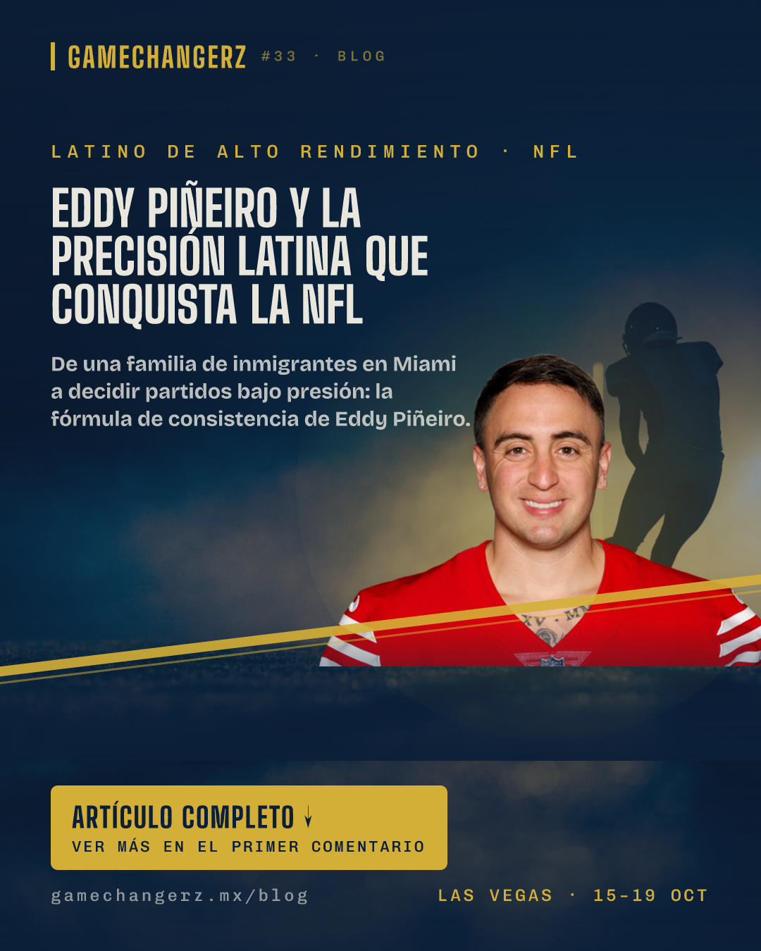 Eddy Piñeiro y la precisión latina que conquista la NFL