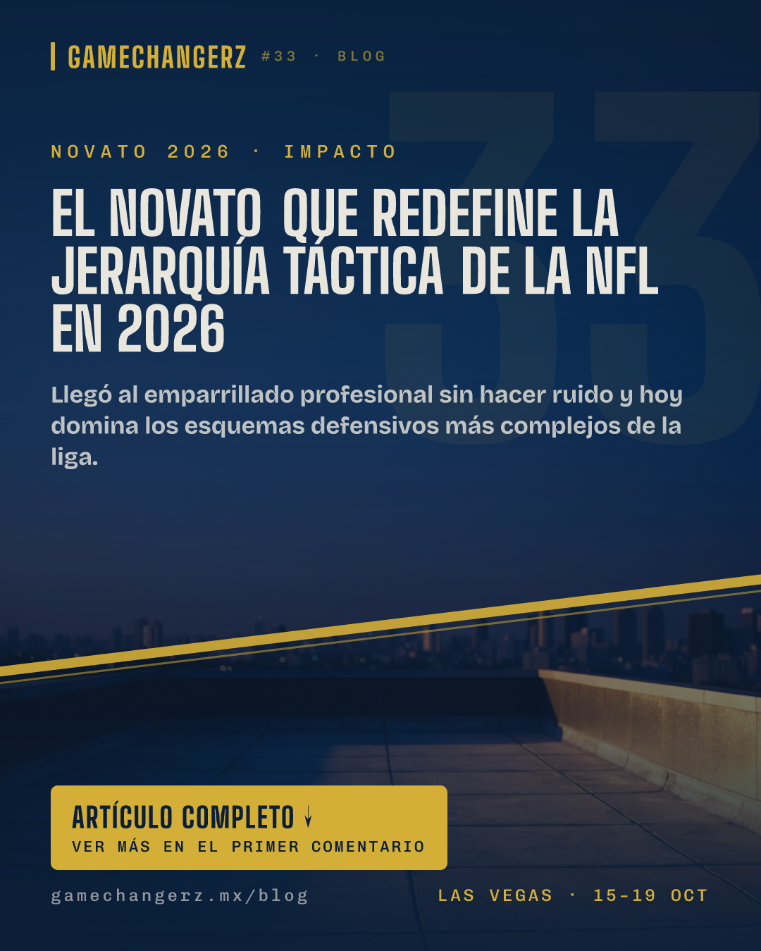 El novato que redefine la jerarquía táctica de la NFL en 2026