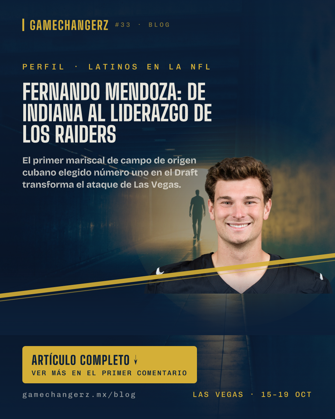 Fernando Mendoza: De Indiana al liderazgo de los Raiders