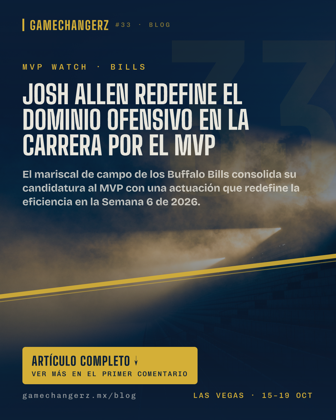 Josh Allen redefine el dominio ofensivo en la carrera por el MVP