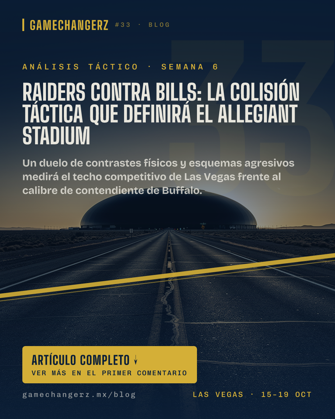 Raiders contra Bills: la colisión táctica que definirá el Allegiant Stadium