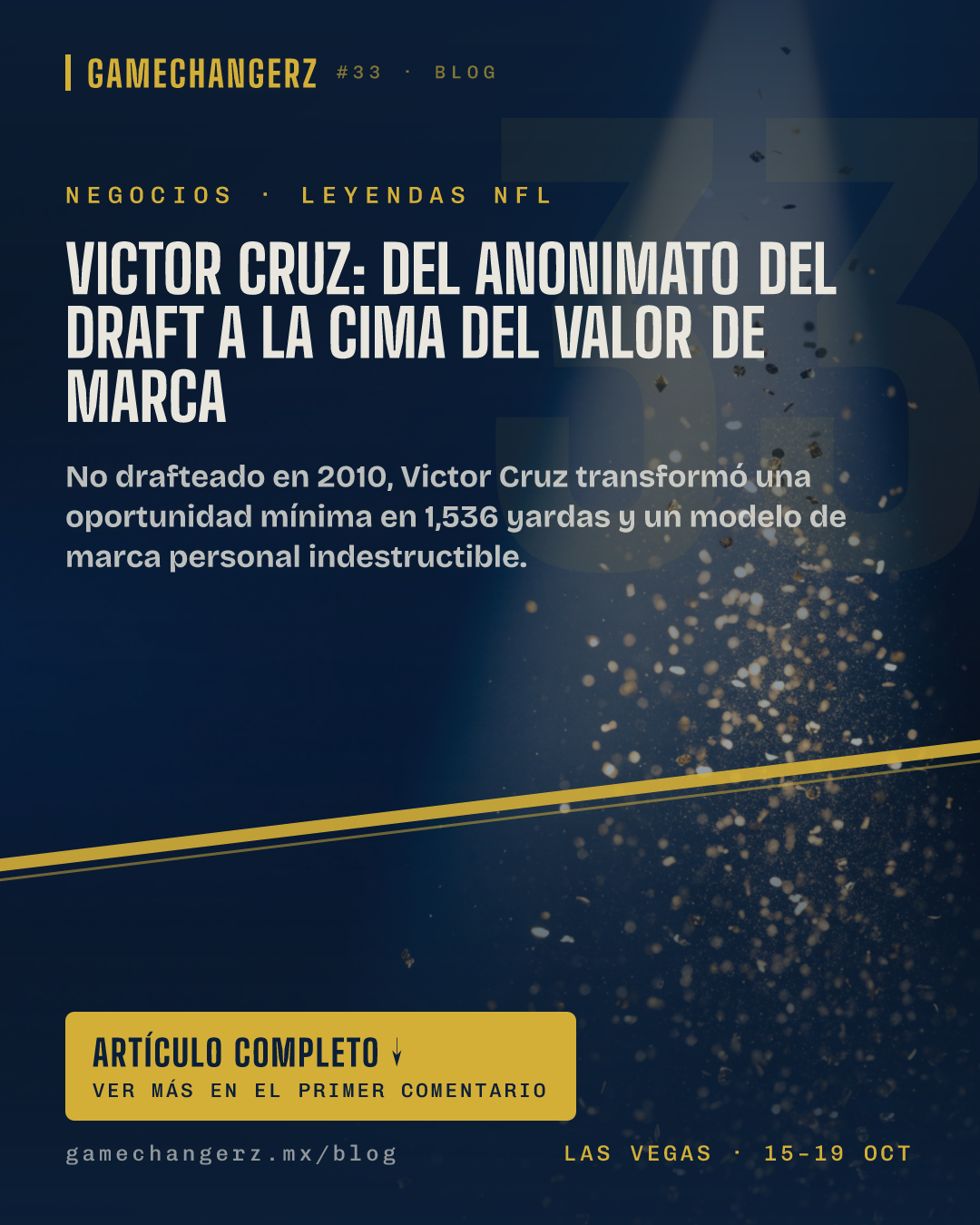 Victor Cruz: Del anonimato del Draft a la cima del valor de marca